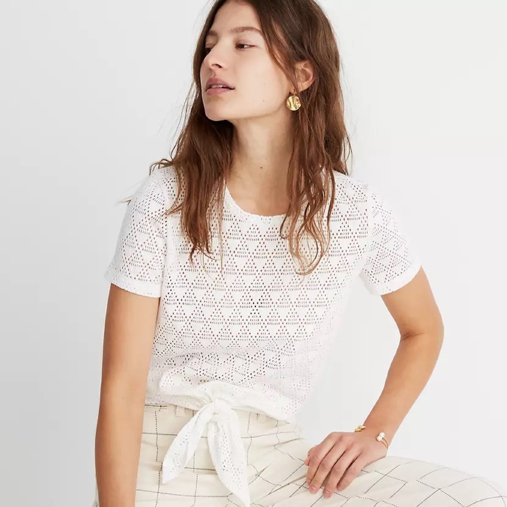 NEW Madewell geometric shape top size Medium